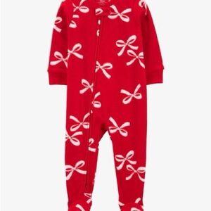 Carters fleece bow onesie 24M
